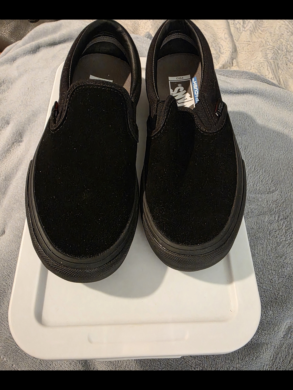 Vans Kids Black Classic Slip-On Sneakers